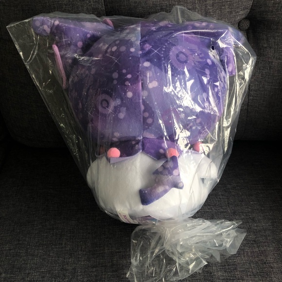 NWT - Rare 11” Kuromi Glitter Doll BIG Plush Toy Kirakira Doll from Sanrio - Picture 2 of 3